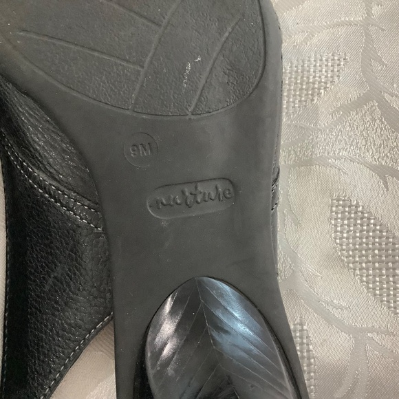 Nurture Black Leather Slingbacks Sz 9, Brazil - Picture 11 of 11